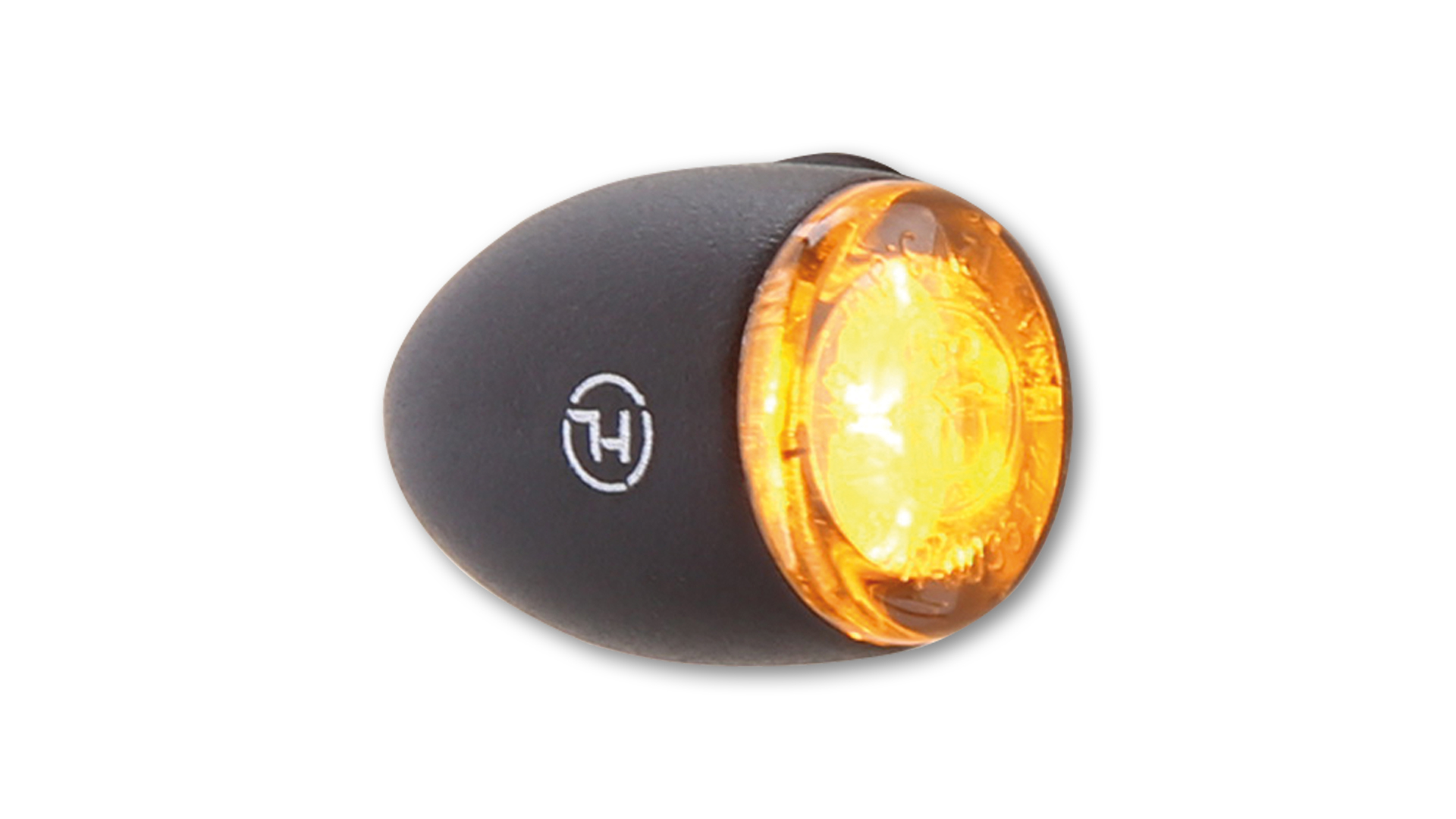 HIGHSIDER PROTON TWO LED turn signal, tinted glass, suitable for front and rear, E-tested, pair.