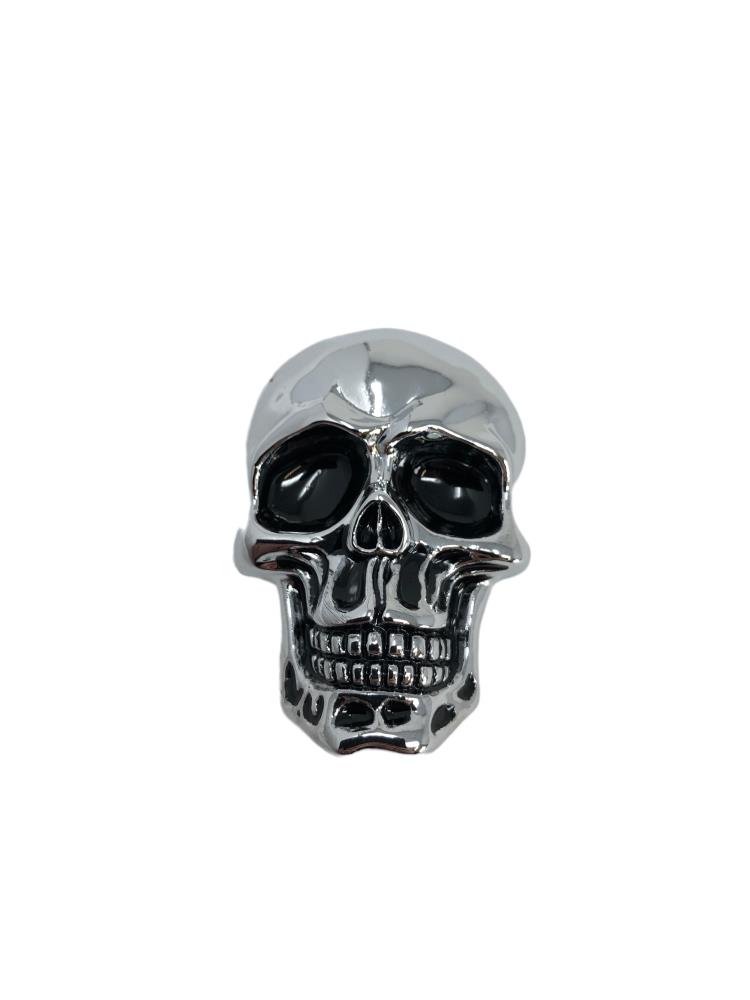 Highway Hawk Emblem "Skull" in chrome 4cm lenght for gluing emblem