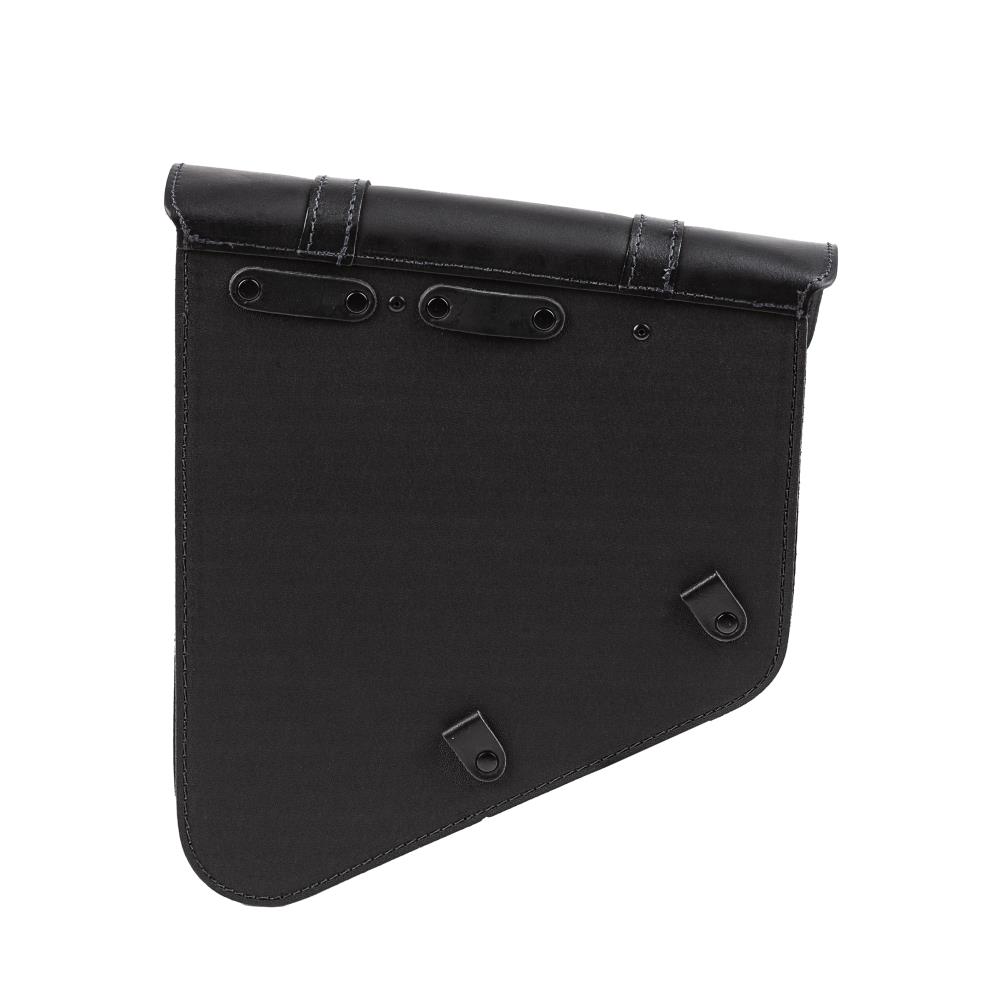 Ledrie leather frame bag black W=30x D=14x H=35/20 cm 11.5 liters for Harley Davidson/ Suzuki/Yamaha (1 piece)