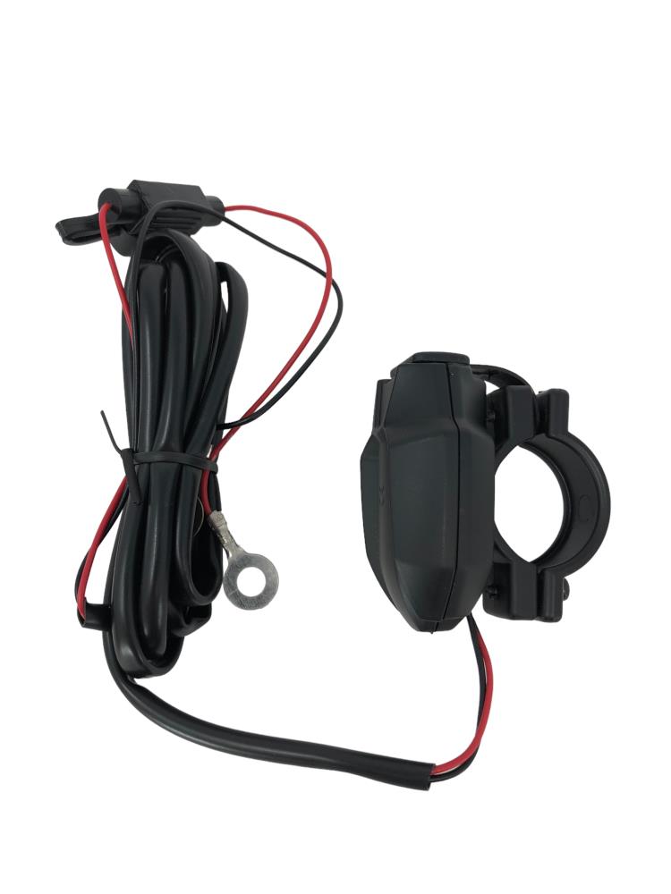 Highway Hawk Motorcycle Socket Handlebar USB Adapter Plug 12v input / 5v 2a output