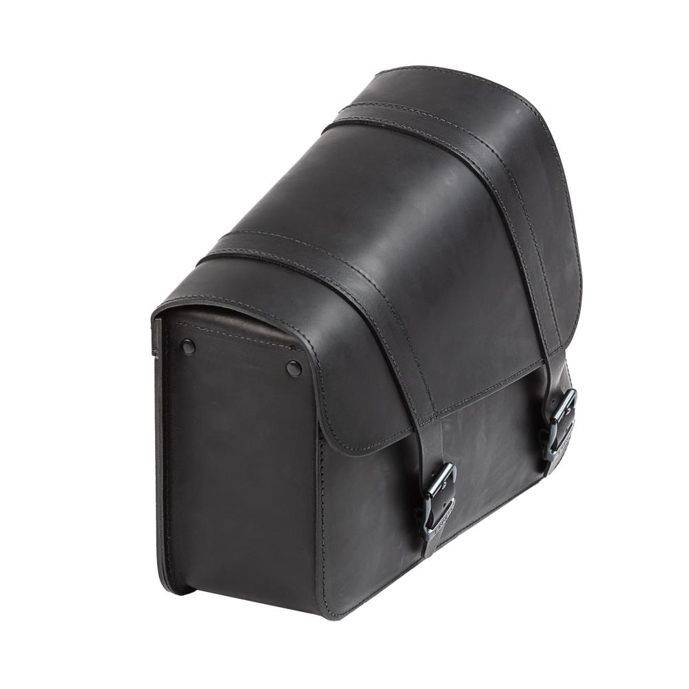 Ledrie frame bag "XL" leather black W=37x D=12x H=34 cm 20 liters for Harley Davidson Sportster/ Suzuki C1800 (1 piece)