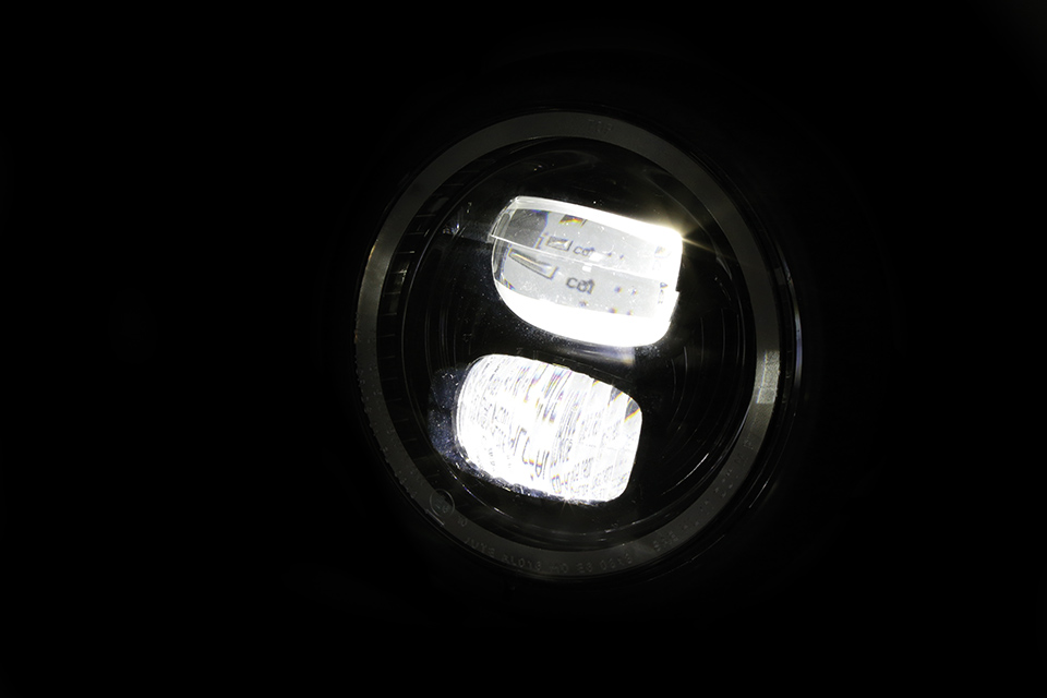 HIGHSIDER 5 3/4 Zoll LED-Scheinwerfer PECOS TYP 7 mit Standl