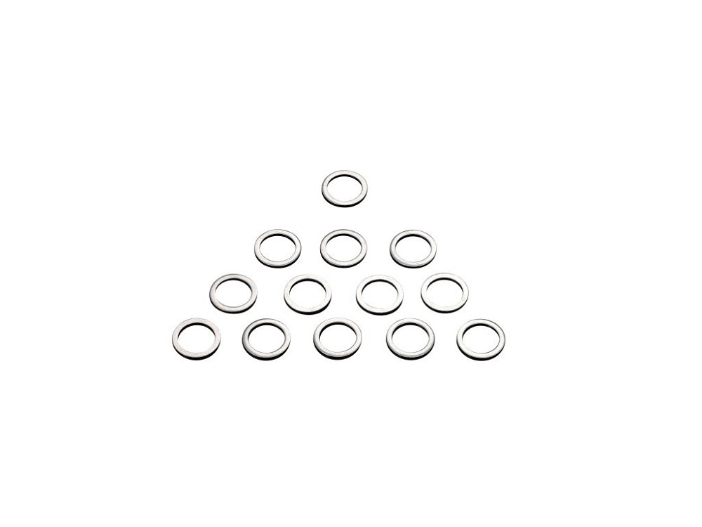 Highway Hawk Aluminum washers 10mm x 15mm x 1.5mm for brake lines or clutch lines (10 pieces)