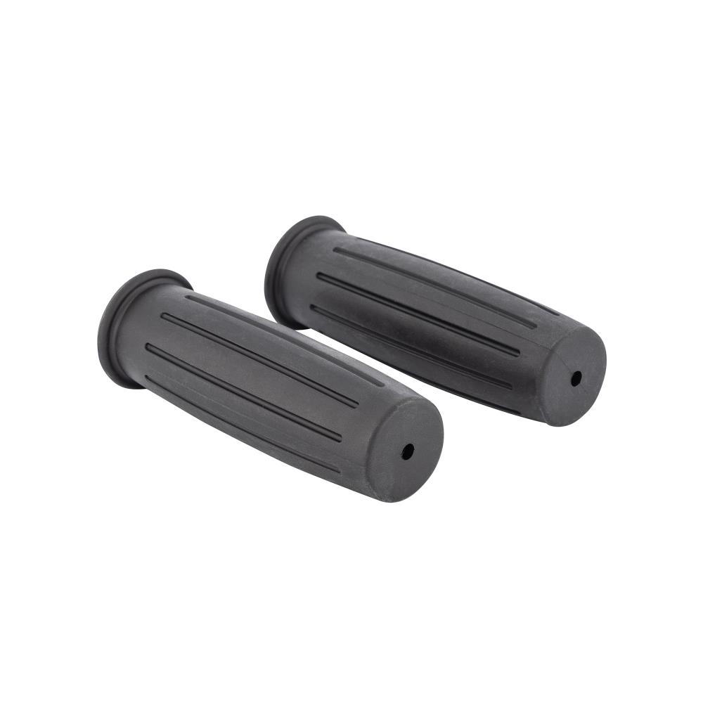 Highway Hawk Handgrips "Vintage Black" for 7/8" (22 mm) handlebars without throttle assembly - without removable end-caps