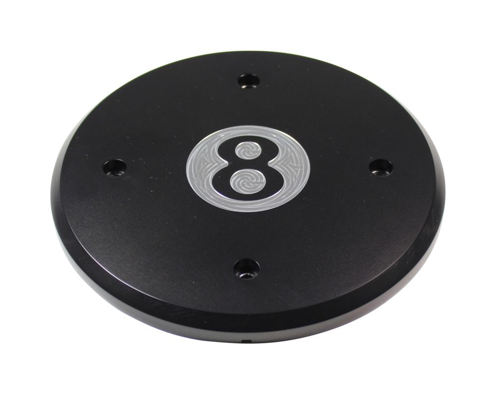 Highway Hawk engine cover / cover " 8-Ball black" for Victory left (1 piece)