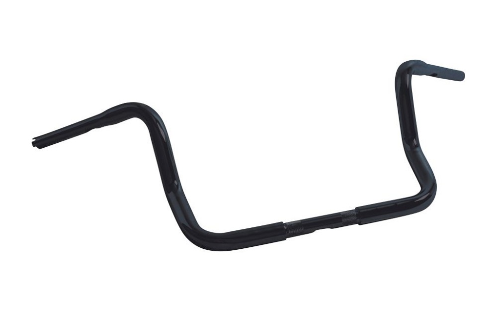 Highway Hawk Handlebar "Narrow" 940 mm wide 280 mm high for "1" (25,4 mm) clamping with 3 holes dull black TÜV