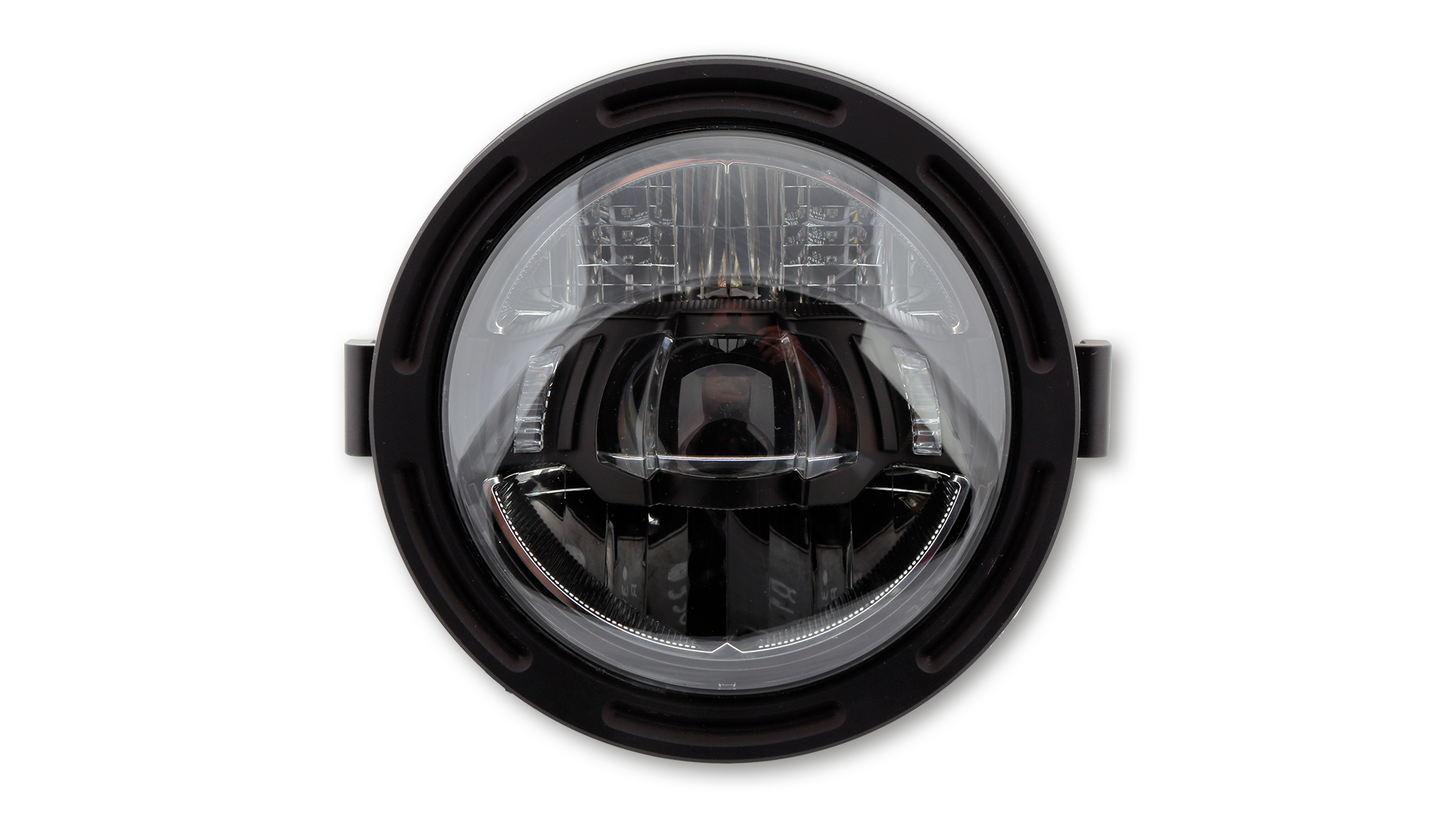 5 3/4 pulgadas Faro LED FRAME-R2 tipo 10, negro. Disponible con montaje lateral e inferior, homologado E: