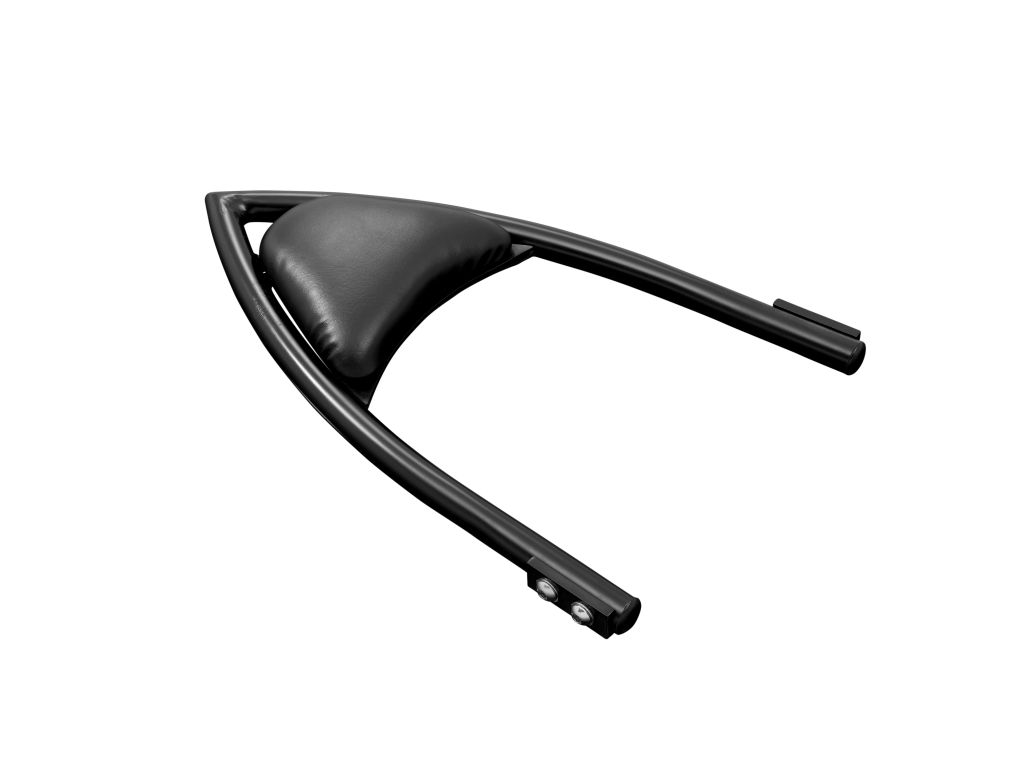 Highway Hawk Sissy Bar "Arch" for Yamaha XVS 950 A Midnight Star average height from fender 400 mm high in black - complete with brackets