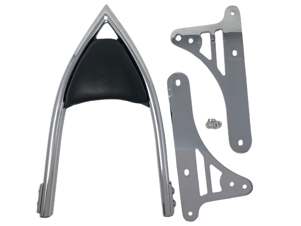 Highway Hawk Sissy Bar "Arch" for Kawasaki VN 1500 Classic  - average height from fender 400 mm high in chrome - complete with brackets