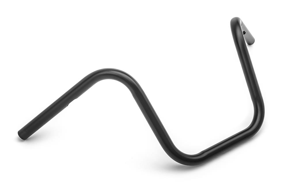 Highway Hawk Handlebar "Narrow Ape 30" 700 mm wide 280 mm high for "1" (25,4 mm) clamping with 3 holes black dull TÜV