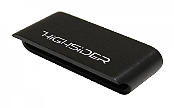 Highway Hawk HIGHSIDER STRIPE carcasa de aluminio negro para piloto trasero o intermitente LED de la serie Highsider (1 pieza)