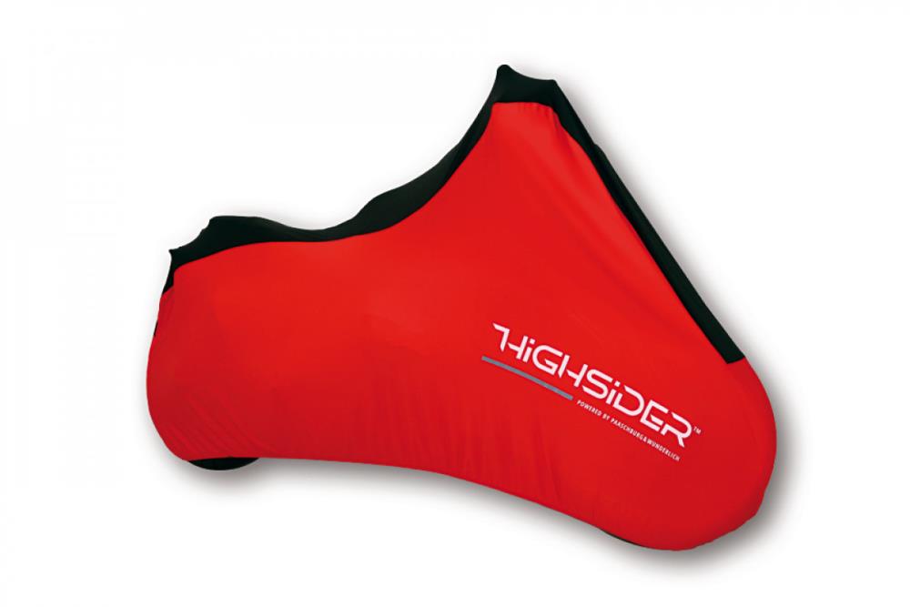 Highway Hawk Highsider Indoor Motorcycle Cover "Size M" - red (1 piece)