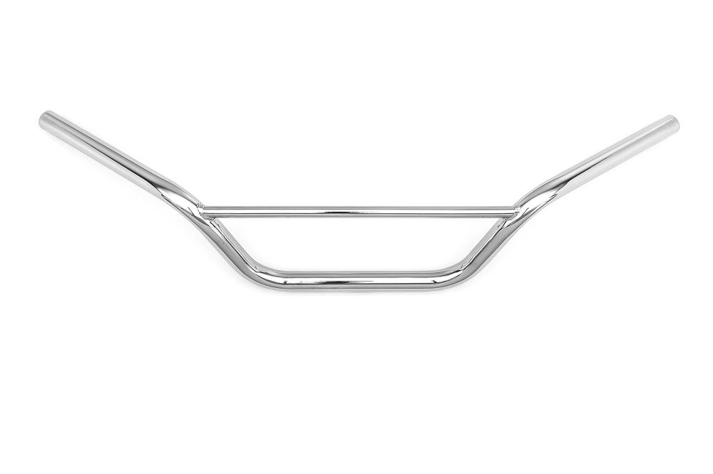 Highway Hawk Handlebar "BMX 15"  790 mm wide 150mm high for "1" (25,4 mm) clamping with 3 holes chrome TÜV