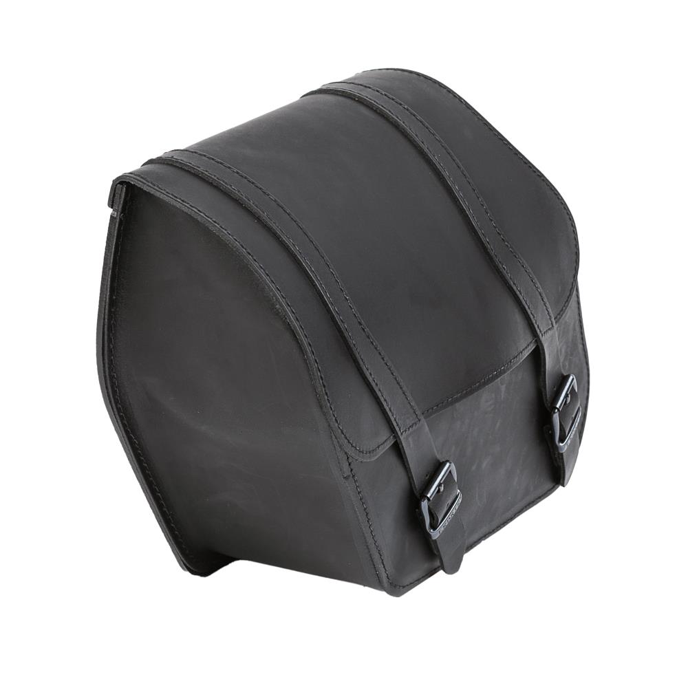 Ledrie bolsa de sillín para "izquierda" 1 pieza de cuero negro con hebillas W = 35cm D = 12cm H = 30cm 11 litros (1 pieza)