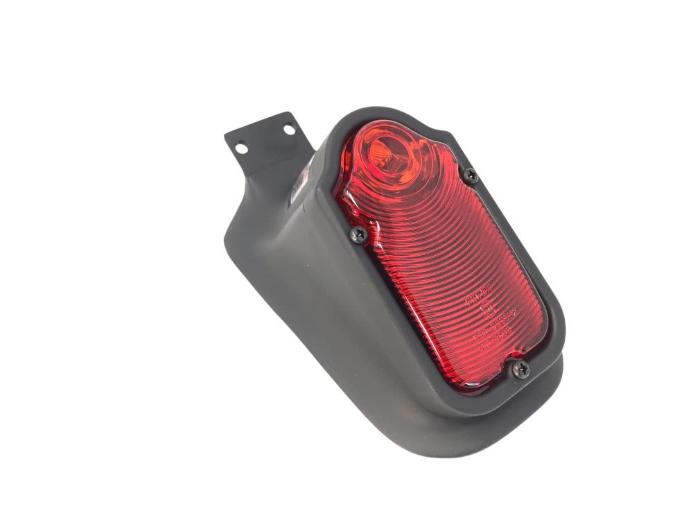 Highway Hawk brake / tail light combination "Tombstone" including license plate holder black with E-mark (1 piece)