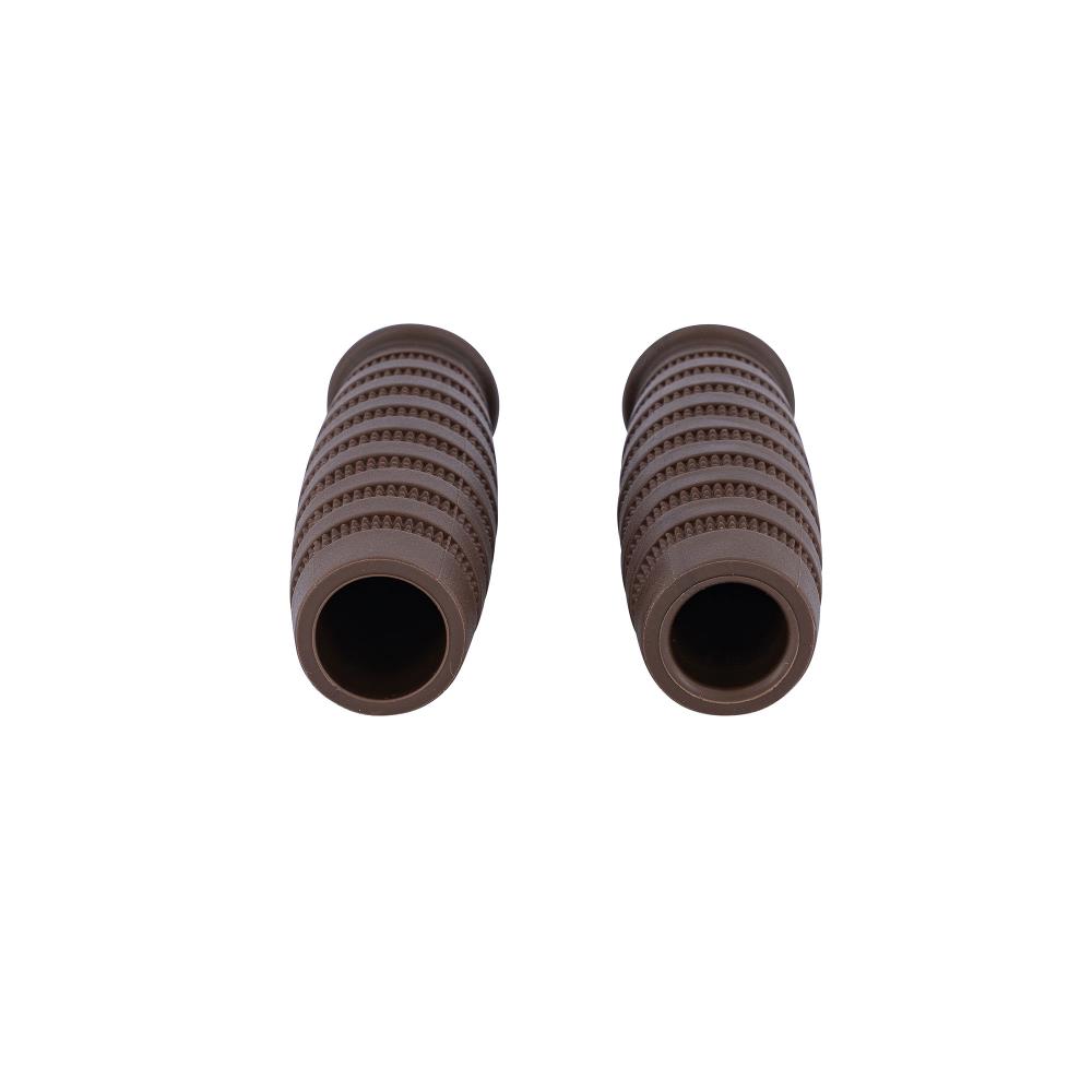 Highway Hawk Handgrips "Street Brown" for 7/8" (22 mm) handlebars without throttle assembly - without removable end-caps