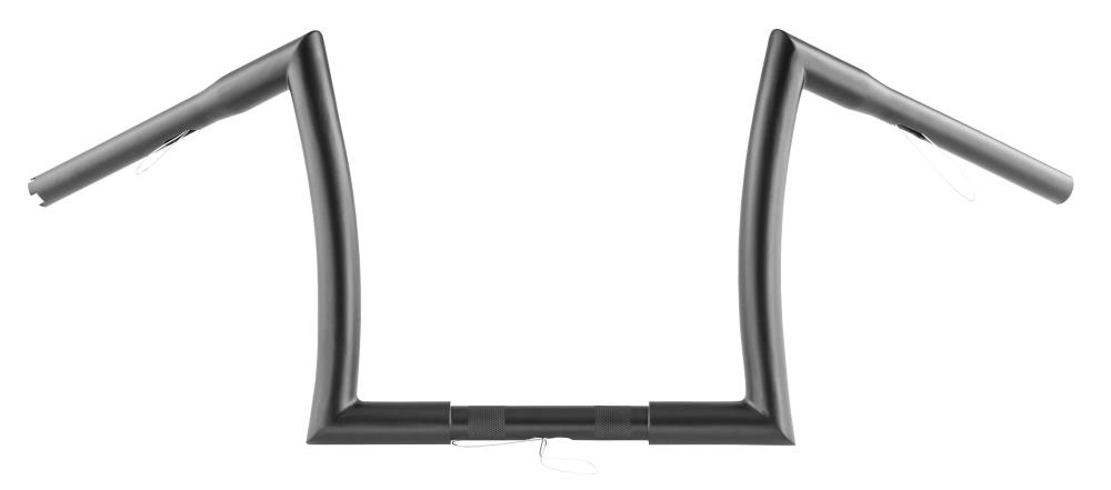 Highway Hawk Handlebar "Bad Ape" 800 mm wide 260 mm high for "1" (25,4 mm) clamping with 3 holes dull black TÜV