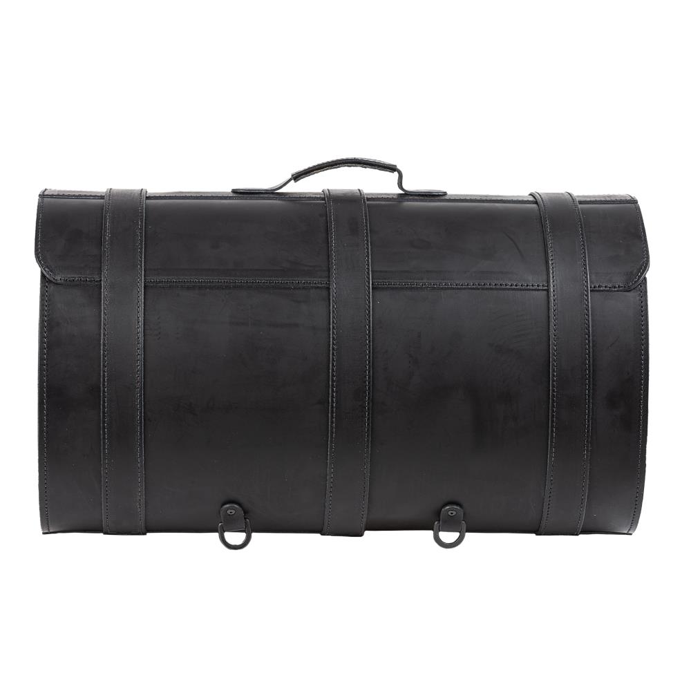 Ledrie motorcycle suitcase "extra large" leather black with buckles W = 60cm D= 35cm H= 34cm 67 liters (1 piece)