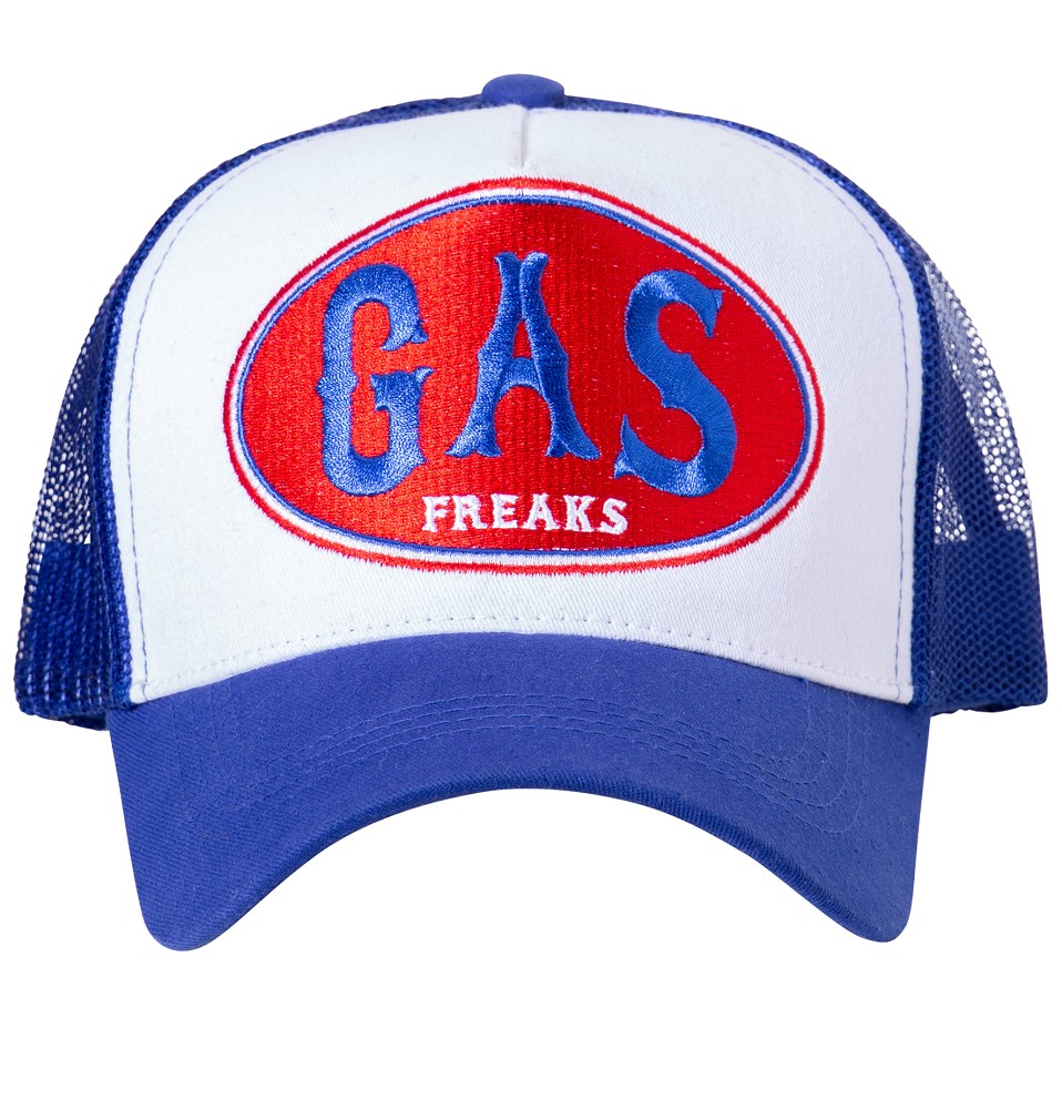 Gorra de hombre "Gas Freaks" - Azul y roja - Universal