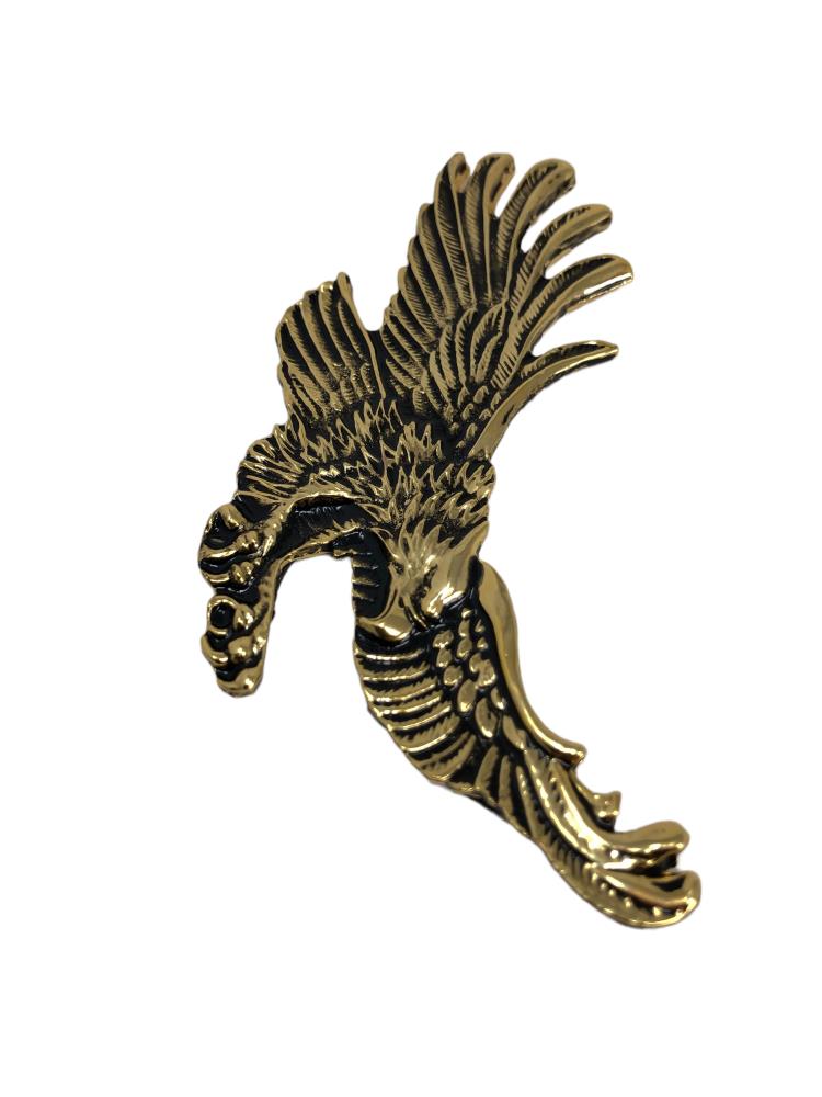 Highway Hawk Emblem "Eagle" in gold 11cm for gluing emblem