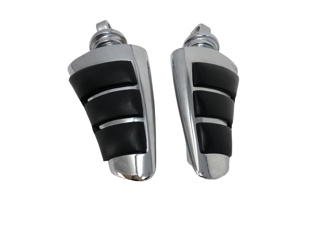 Highway Hawk footpegs for Highway Hawk "Smooth" pre-positioned footpeg systems chrome (2 pcs.)