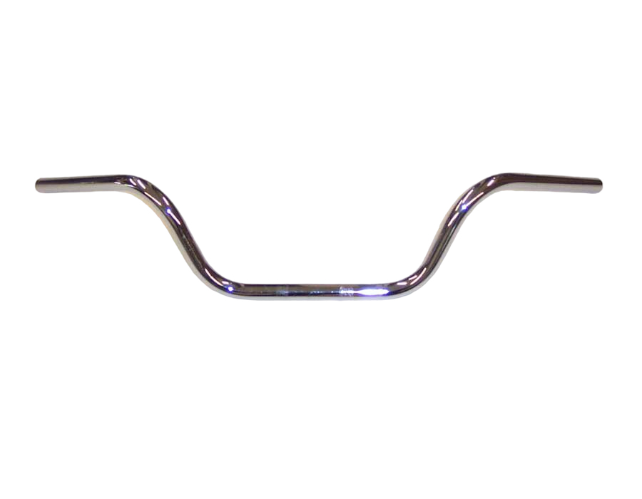 Handlebar "Apehanger" 880 mm wide 130 mm high for "1" (25,4 mm) clamping with 3 holes chrome TÜV