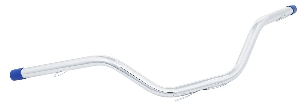 Highway Hawk Handlebar "XLX-Style" 800 mm wide 130 mm high for "1" (25,4 mm) clamping with 3 holes chrome TÜV