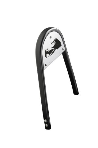Highway Hawk Sissy Bar "hawk" for Harley Davidson FXDF Fat Bob - FXDWG Wide glide - average height from fender 250 mm high in black/chrome - complete with brackets