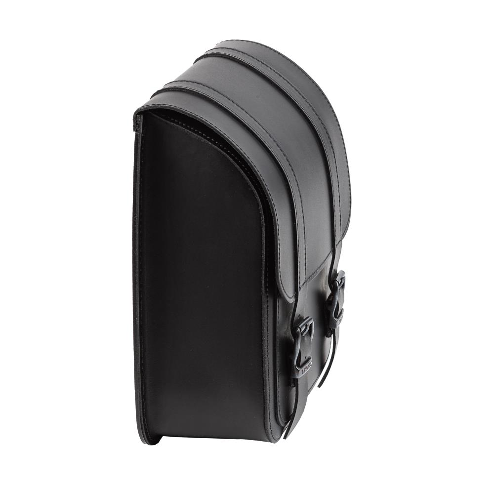 Ledrie swingarm bag "left" leather black W=25xD=13xH=33cm 10 liters for Harley Davidson Softail till 2017 (1 piece)