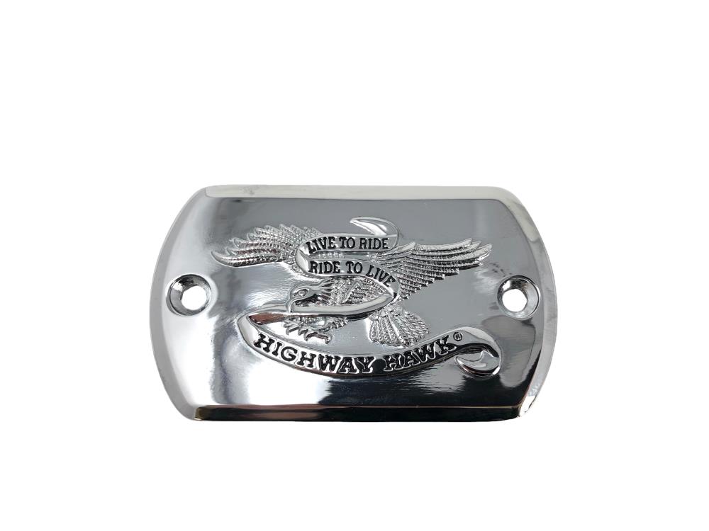Tapa de cilindro de freno Highway Hawk con emblema "Live to Ride" Yamaha XVS Drag Star, Classic - Yamaha XVS Midnight Star