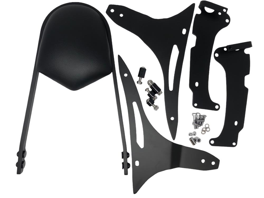 Highway Hawk Sissy Bar "Wide" for Honda VT 1300 CX Fury - Height from fender approx. 400 mm high in black - complete with brackets