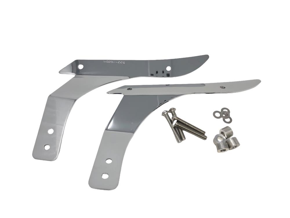 Highway Hawk Sissy Bar brackets in chrome suitable for Yamaha XVS 1300 Custom H522-1035/3035/6035/6135