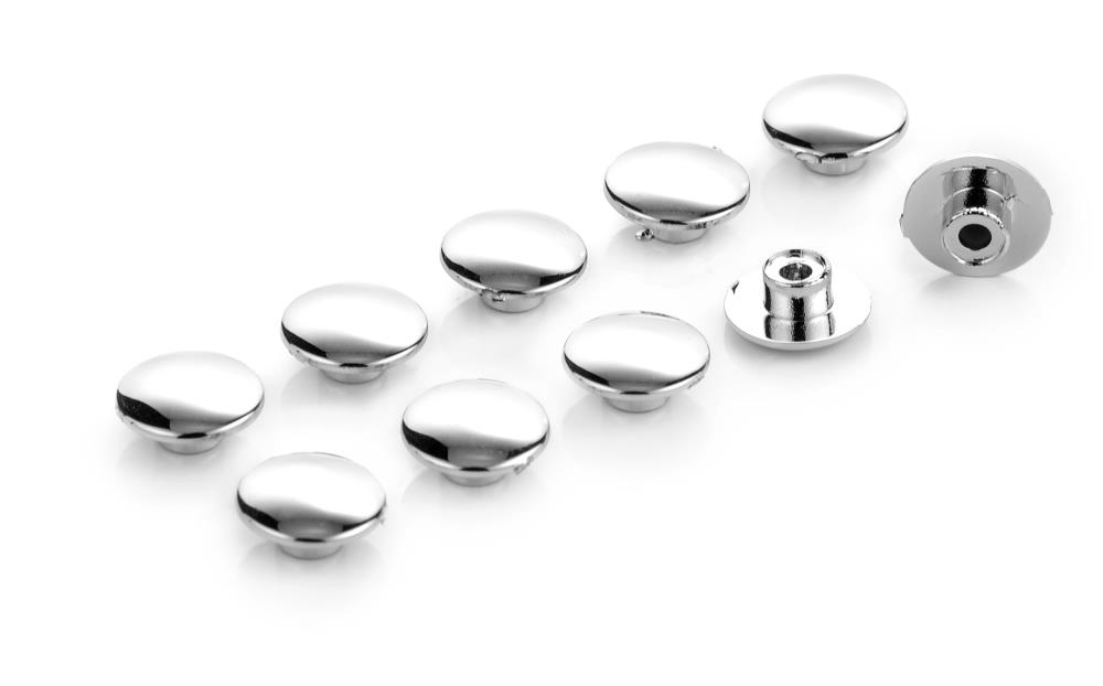 Highway Hawk Cover caps chrome for allen head bolts M8 DIN 912 - 10 pieces