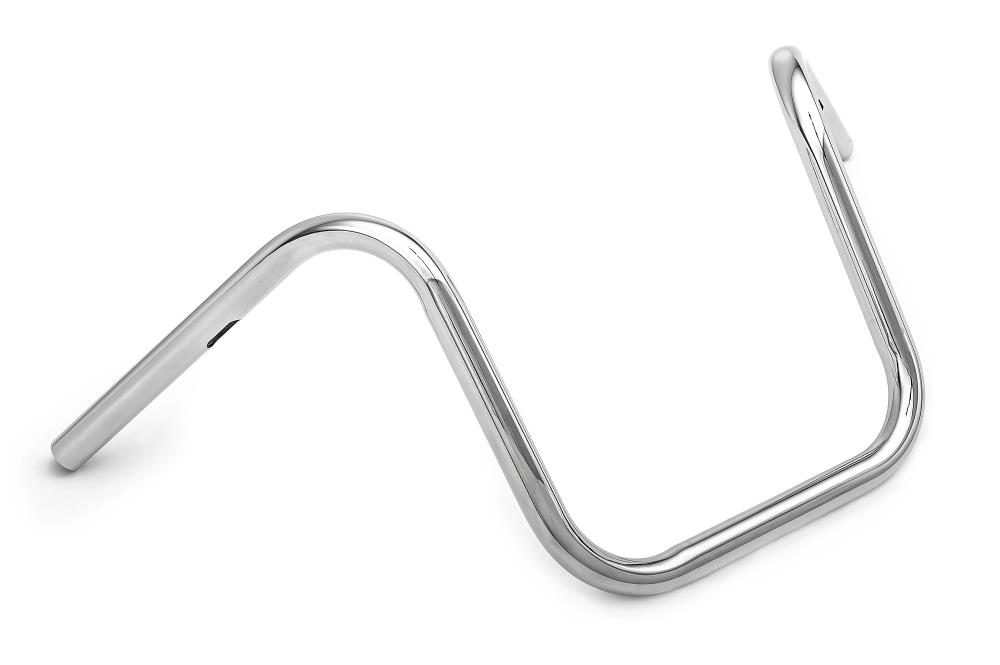Highway Hawk handlebars "Bad Ape 30" 700 mm wide 300 mm high for "1" (25.4 mm) clamp with 3 hole chrome TÜV