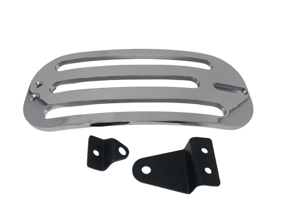 Highway Hawk Solo rack "Billet" chrome - complete with brackets for Kawasaki Vulcan S '14 > up