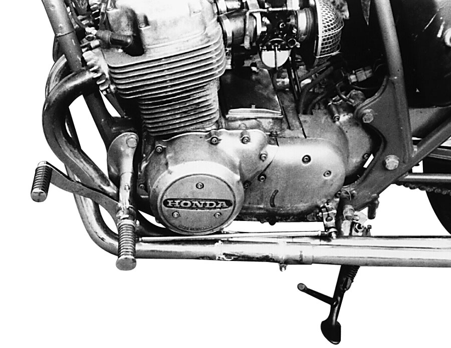 Sistema poggiapiedi 35 cm premontato per Honda CB 750 K7 - Honda CB 750 F1 TÜV