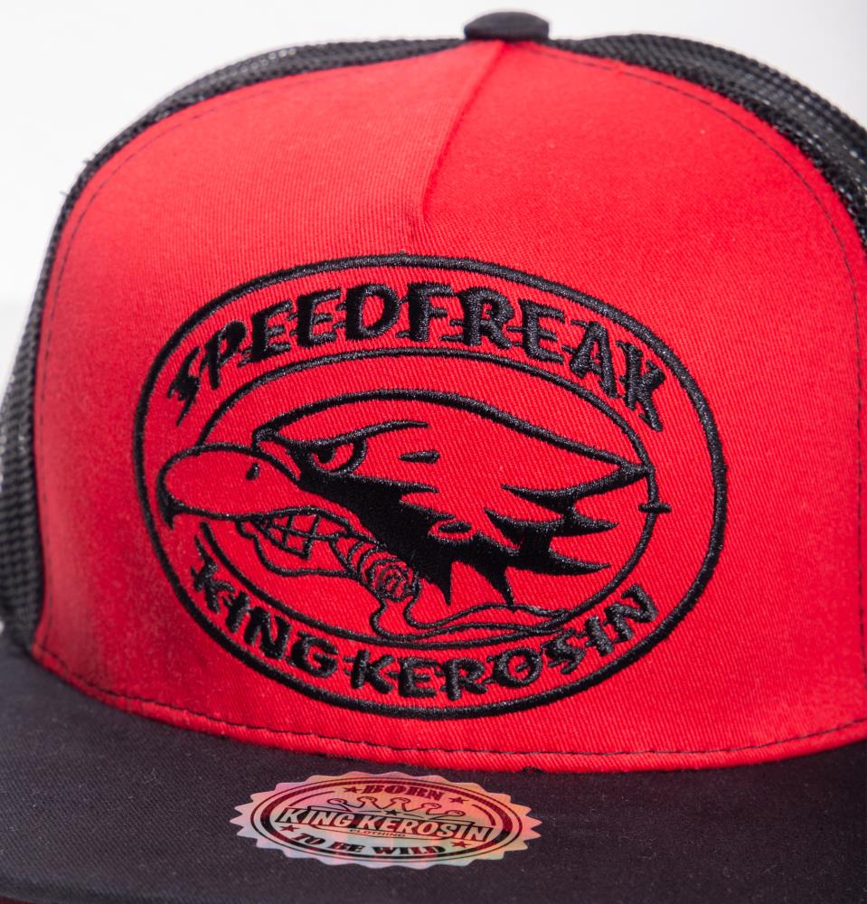 Gorra de hombre "Speedfreak" - Roja y negra - Universal