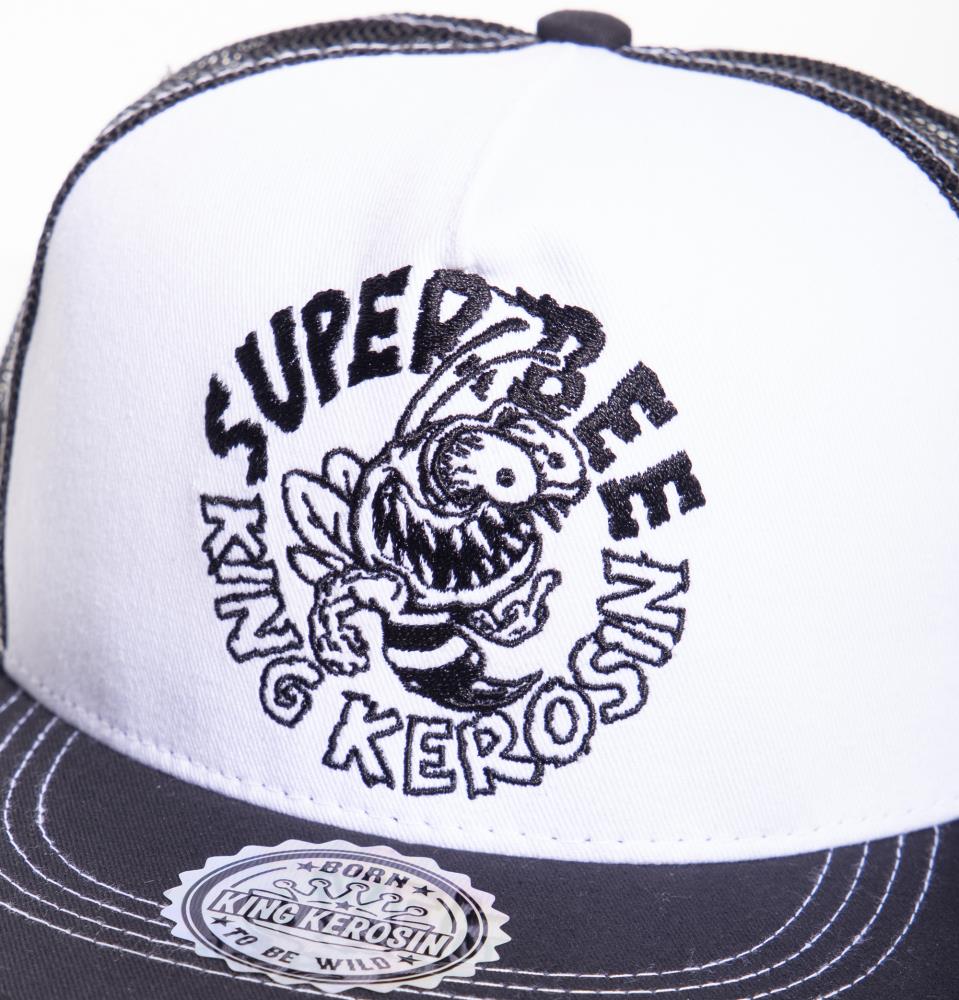 Herren Snapback Cap Super Bee - Black / White