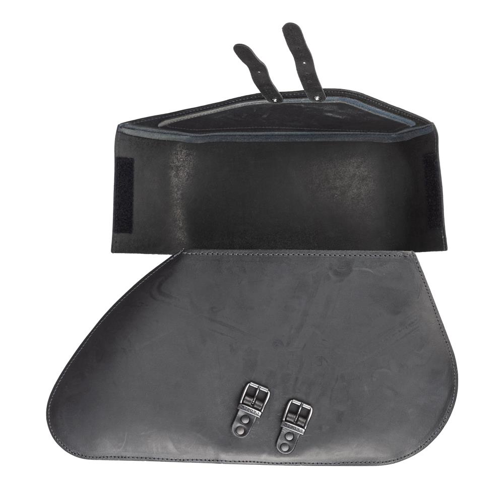 Ledrie saddlebags "Rigid" leather black with buckles W = 53cm D= 18cm H= 27cm 20 liters (1 Set)