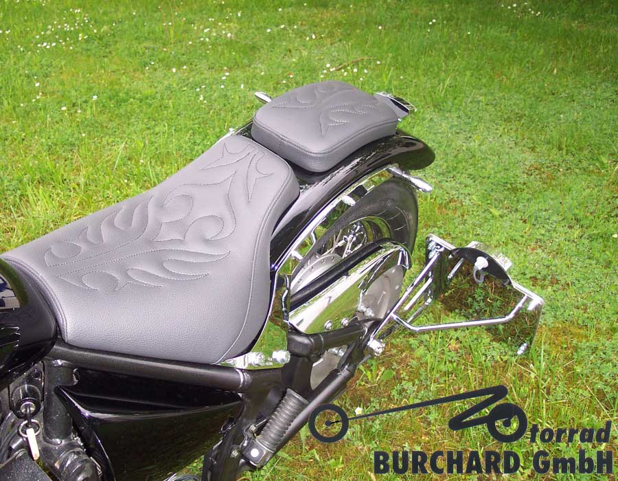 Sedile a panca per motociclette per la conversione della sezione di coda Solo sedile a panca Kawasaki VN 900 Classic - Vulcan
