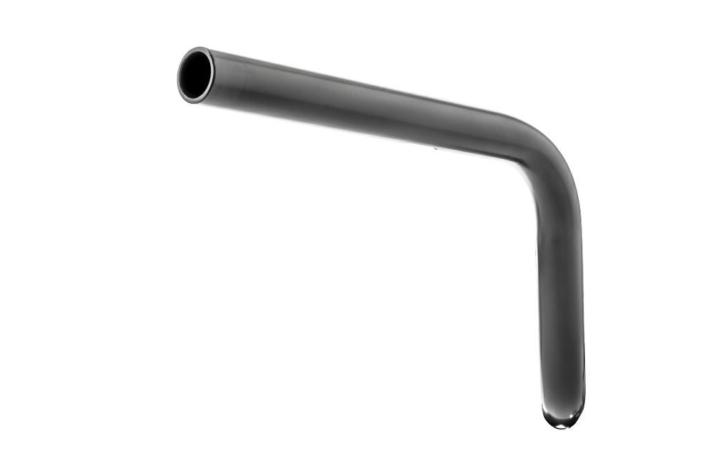 Highway Hawk Handlebar "BMX 15"  790 mm wide 150mm high for "1" (25,4 mm) clamping with 3 holes dull black TÜV