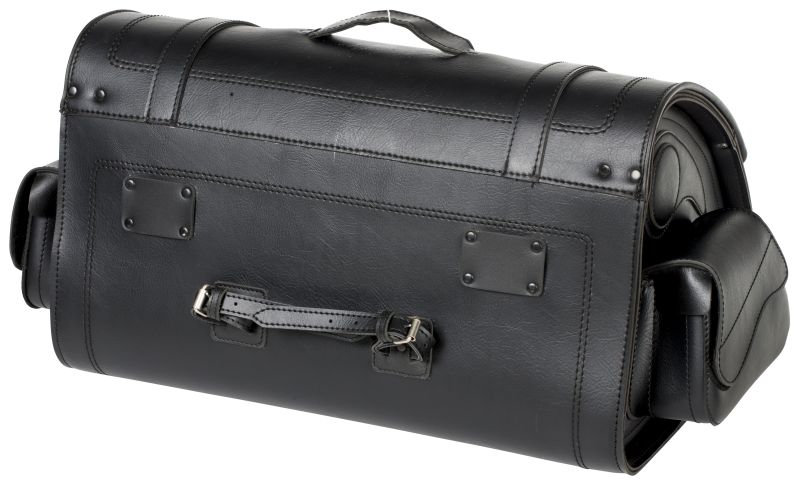 Highway Hawk Suitcase "Memphis large" (1Stück) in black imitation leather H = 33cm L = 58cm D = 35cm - 67 liter