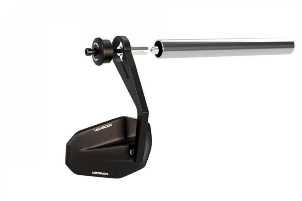 Highsider Handlebar Weights "Alu Black" Universal for handlebars with an inner diameter of 12 mm to 22 mm (1 set)