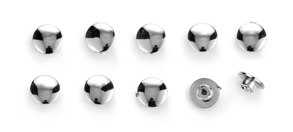 Highway Hawk Cover caps chrome for allen head bolts M6 DIN 912 - 10 pieces