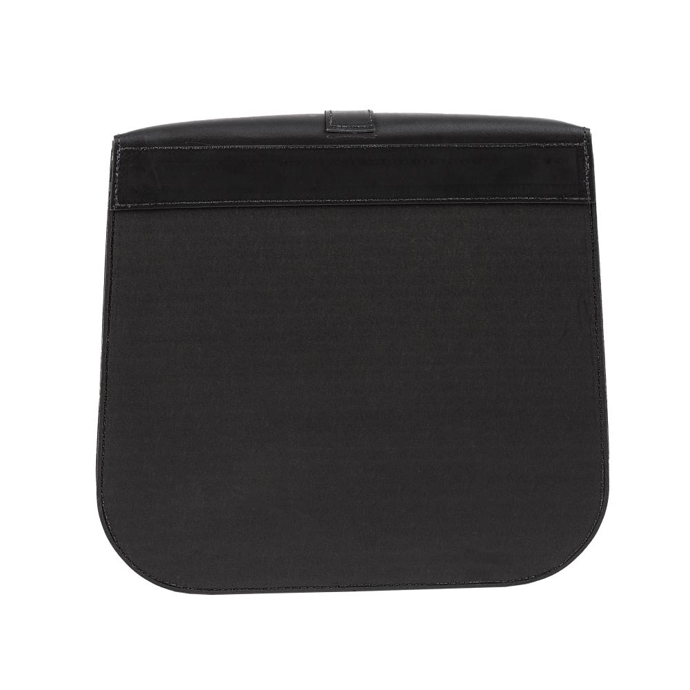 Ledrie bolsa de sillín "Cartero" 1 pieza de cuero negro con hebilla W = 43cm D= 19cm H= 41cm 37 litros (1 pieza)