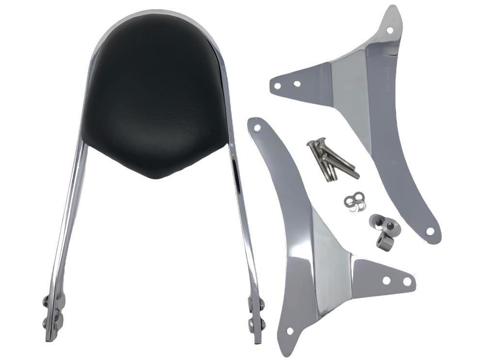 Highway Hawk Sissy Bar "Wide" for Kawasaki VN 1700 Classic - average height from fender 400 mm high in chrome - complete with brackets