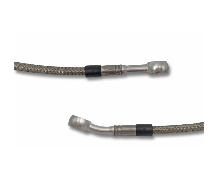 Steelbreaded Brake line or Clutch line with 0° eyelet and 20° eyelet with TÜV
