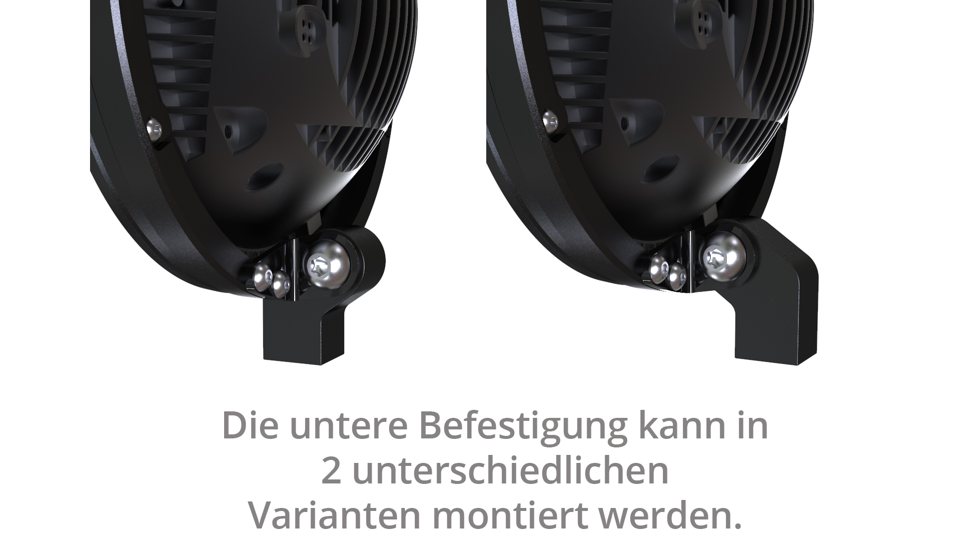 HIGHSIDER 7 Zoll LED-Hauptscheinwerfer FRAME-R1 Typ 3, schwa