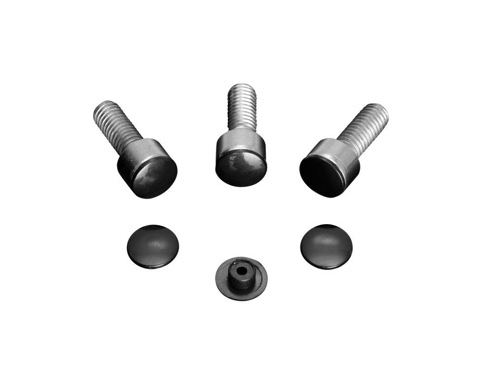 Highway Hawk Cover caps black for allen head bolts M6 DIN 912 - 10 pieces