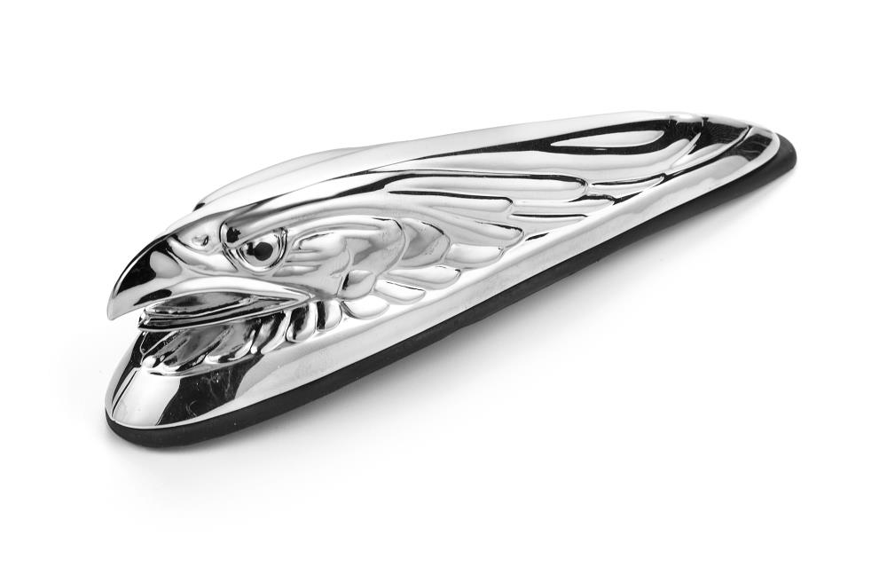 Highway Hawk Motorcycle Ornament/ Figure "Eagle head" 17cm lenght in chrome